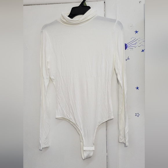 Hill House Tops - Hill House Classic Cream Turtleneck Bodysuit Size Large
